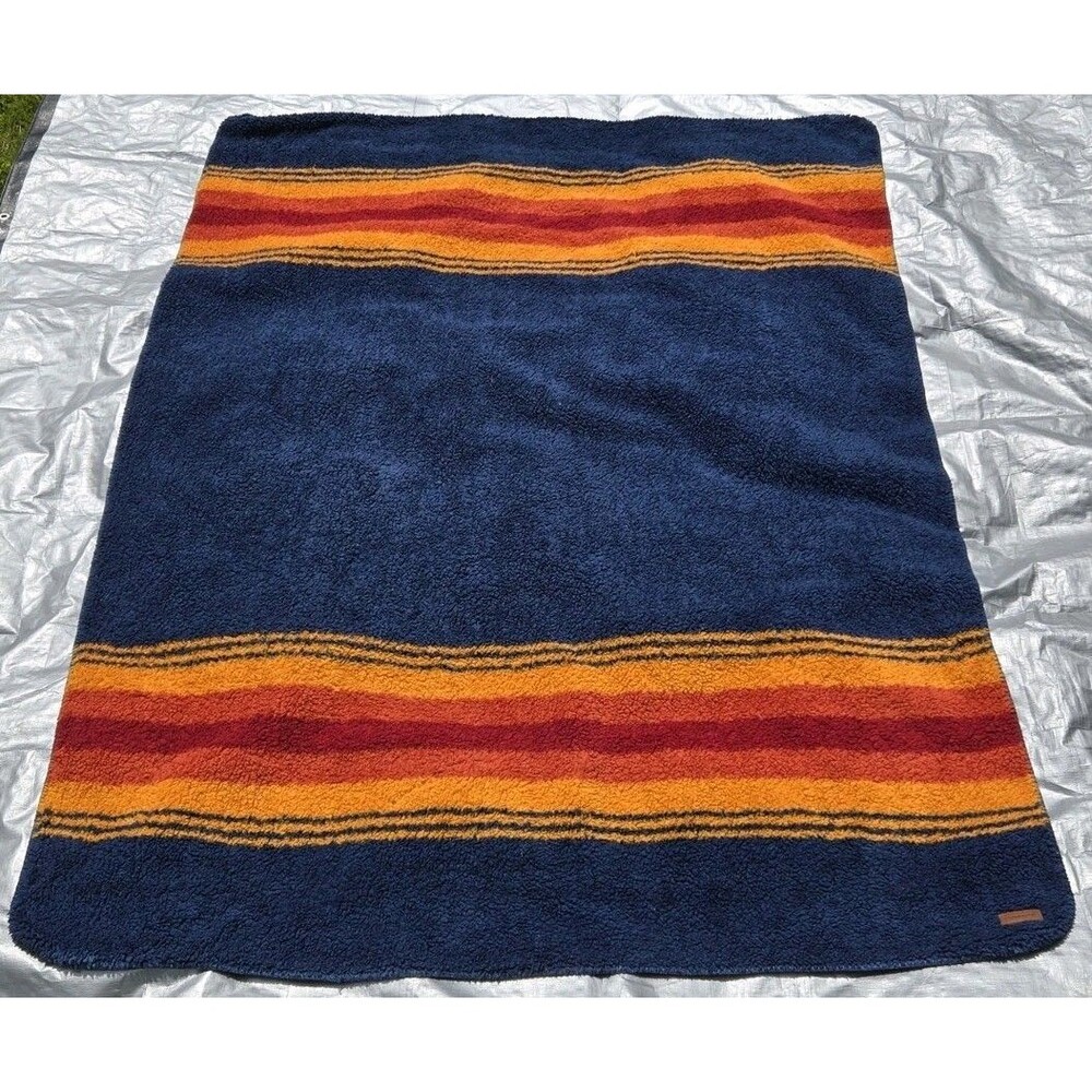 Pendleton Grand Canyon National Parks Twin Throw Blanket Sherpa Fleece Camp